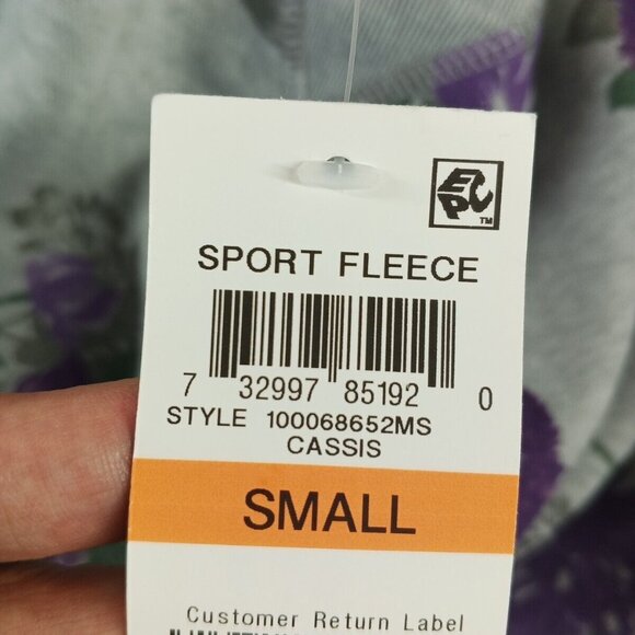 NWT KAREN SCOTT Floral Fleece Cozy Sweatshirt Pullover Small(4-6) Cotton Blend - Picture 13 of 13